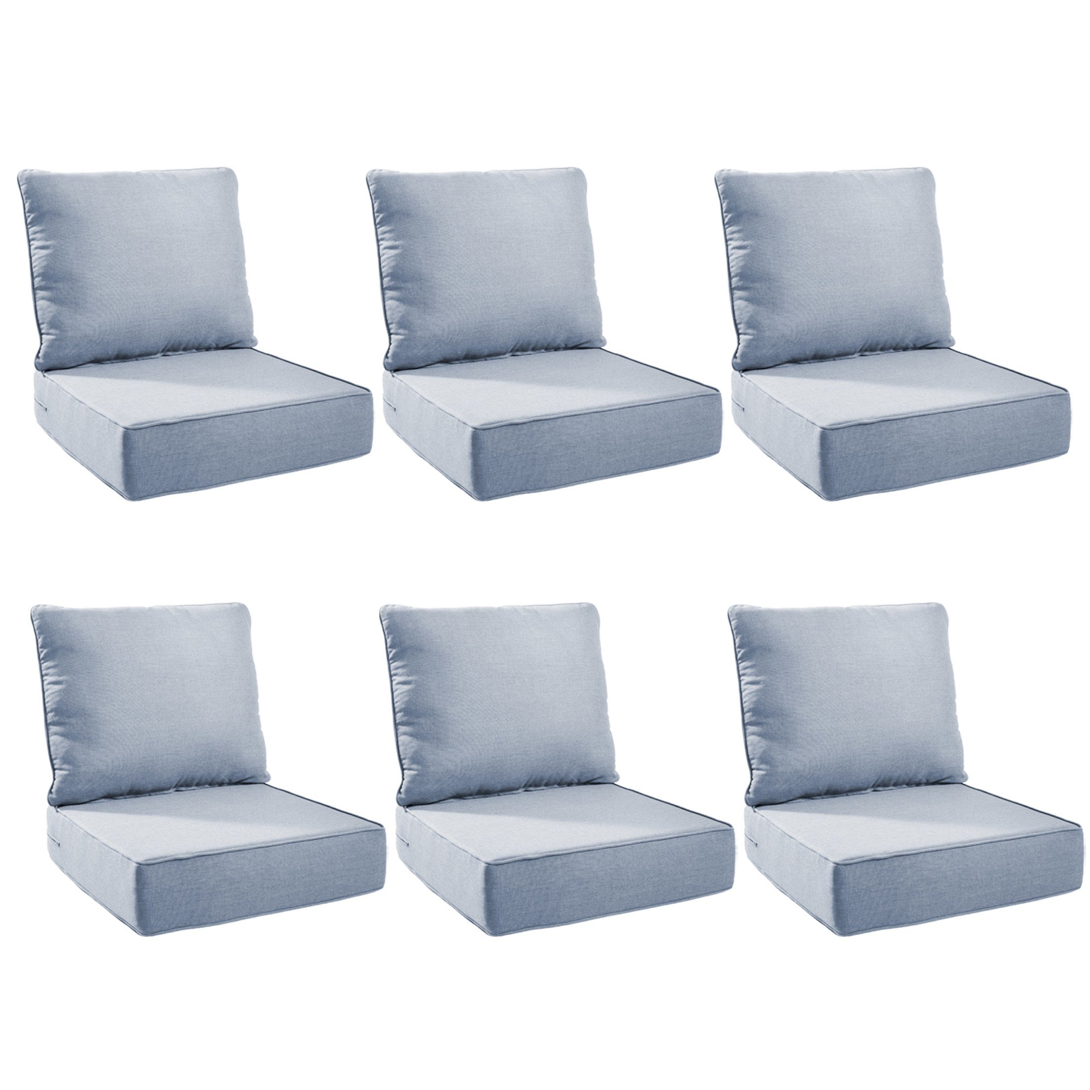 Unnifurnzi Outdoor Chair Cushions-24 x 24 x 6 Inch Patio Furniture Cushions with Water Resistant & Removable Cover Patio Cushions for Outdoor Furniture Chair Sofa Couch
