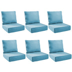 Unnifurnzi Outdoor Chair Cushions-24 x 24 x 6 Inch Patio Furniture Cushions with Water Resistant & Removable Cover Patio Cushions for Outdoor Furniture Chair Sofa Couch