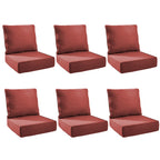 Unnifurnzi Outdoor Chair Cushions-24 x 24 x 6 Inch Patio Furniture Cushions with Water Resistant & Removable Cover Patio Cushions for Outdoor Furniture Chair Sofa Couch