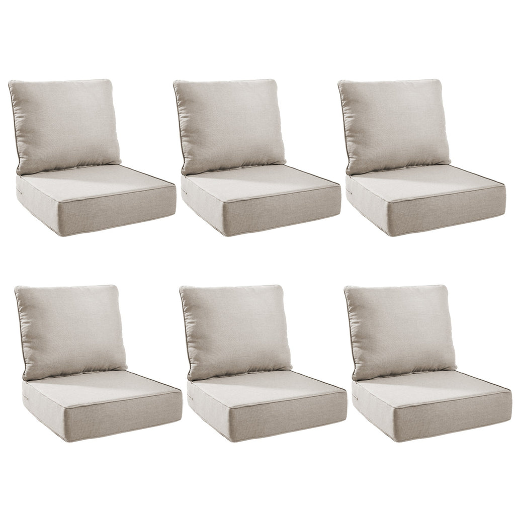 Unnifurnzi Outdoor Chair Cushions-24 x 24 x 6 Inch Patio Furniture Cushions with Water Resistant & Removable Cover Patio Cushions for Outdoor Furniture Chair Sofa Couch