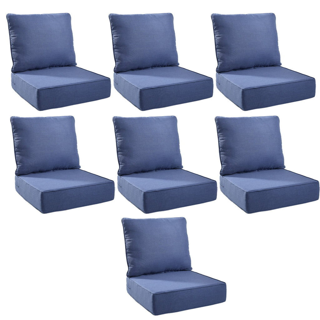 Unnifurnzi Outdoor Chair Cushions-24 x 24 x 6 Inch Patio Furniture Cushions with Water Resistant & Removable Cover Patio Cushions for Outdoor Furniture Chair Sofa Couch