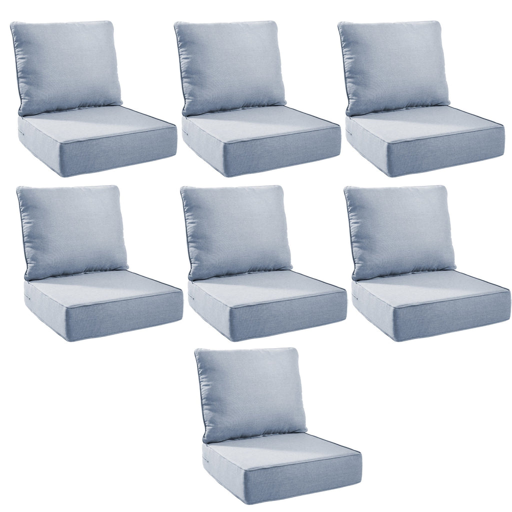 Unnifurnzi Outdoor Chair Cushions-24 x 24 x 6 Inch Patio Furniture Cushions with Water Resistant & Removable Cover Patio Cushions for Outdoor Furniture Chair Sofa Couch