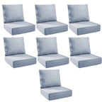Unnifurnzi Outdoor Chair Cushions-24 x 24 x 6 Inch Patio Furniture Cushions with Water Resistant & Removable Cover Patio Cushions for Outdoor Furniture Chair Sofa Couch