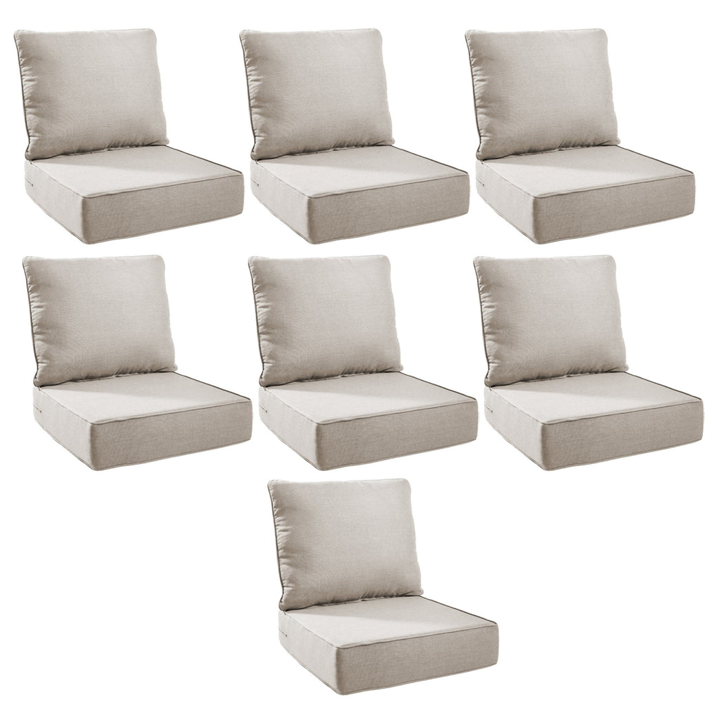 Unnifurnzi Outdoor Chair Cushions-24 x 24 x 6 Inch Patio Furniture Cushions with Water Resistant & Removable Cover Patio Cushions for Outdoor Furniture Chair Sofa Couch
