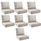 Unnifurnzi Outdoor Chair Cushions-24 x 24 x 6 Inch Patio Furniture Cushions with Water Resistant & Removable Cover Patio Cushions for Outdoor Furniture Chair Sofa Couch