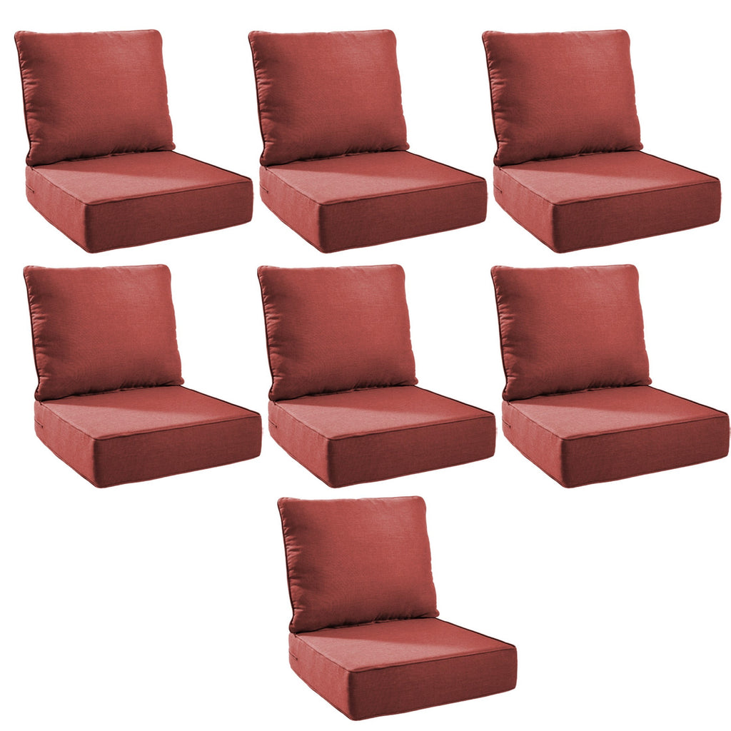 Unnifurnzi Outdoor Chair Cushions-24 x 24 x 6 Inch Patio Furniture Cushions with Water Resistant & Removable Cover Patio Cushions for Outdoor Furniture Chair Sofa Couch