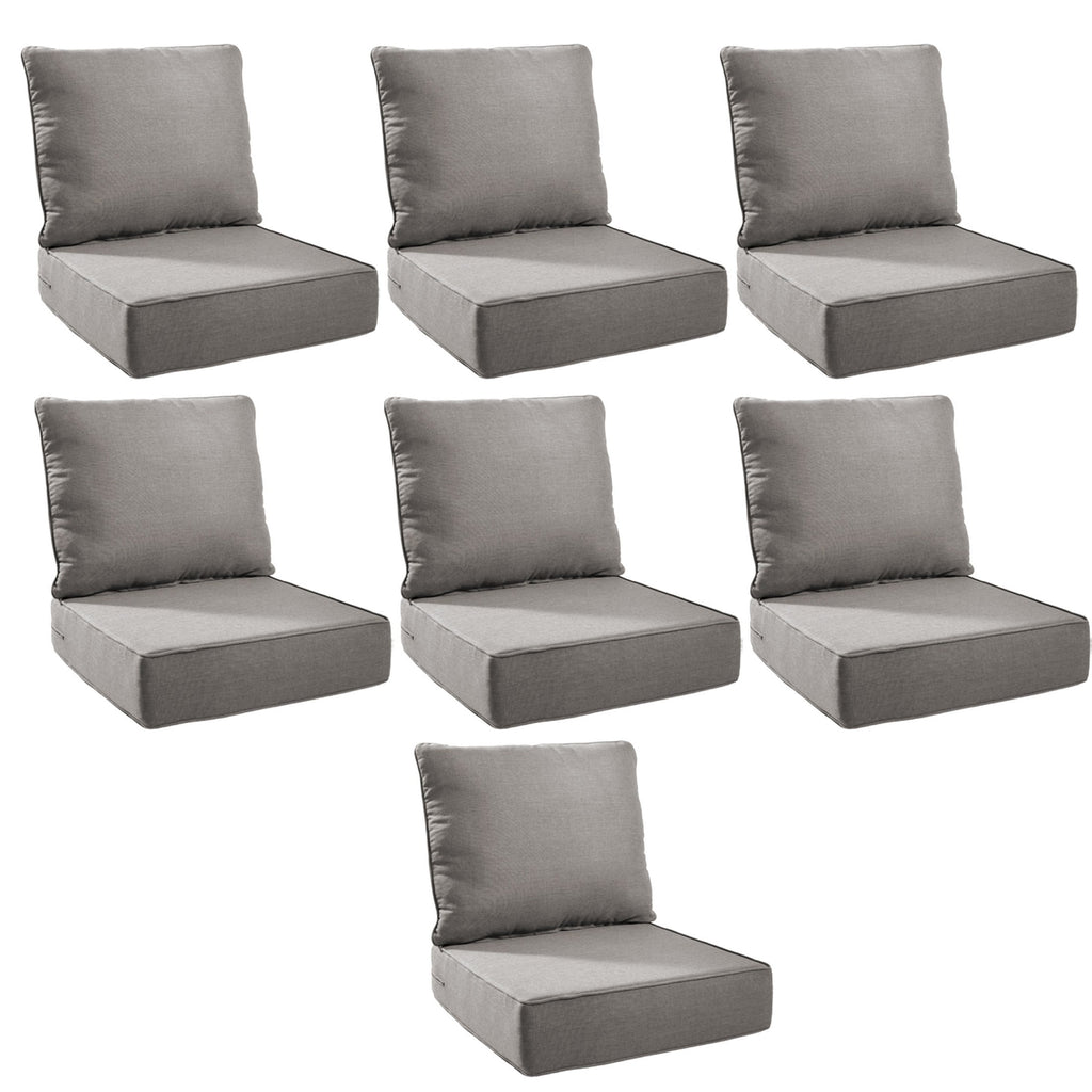 Unnifurnzi Outdoor Chair Cushions-24 x 24 x 6 Inch Patio Furniture Cushions with Water Resistant & Removable Cover Patio Cushions for Outdoor Furniture Chair Sofa Couch