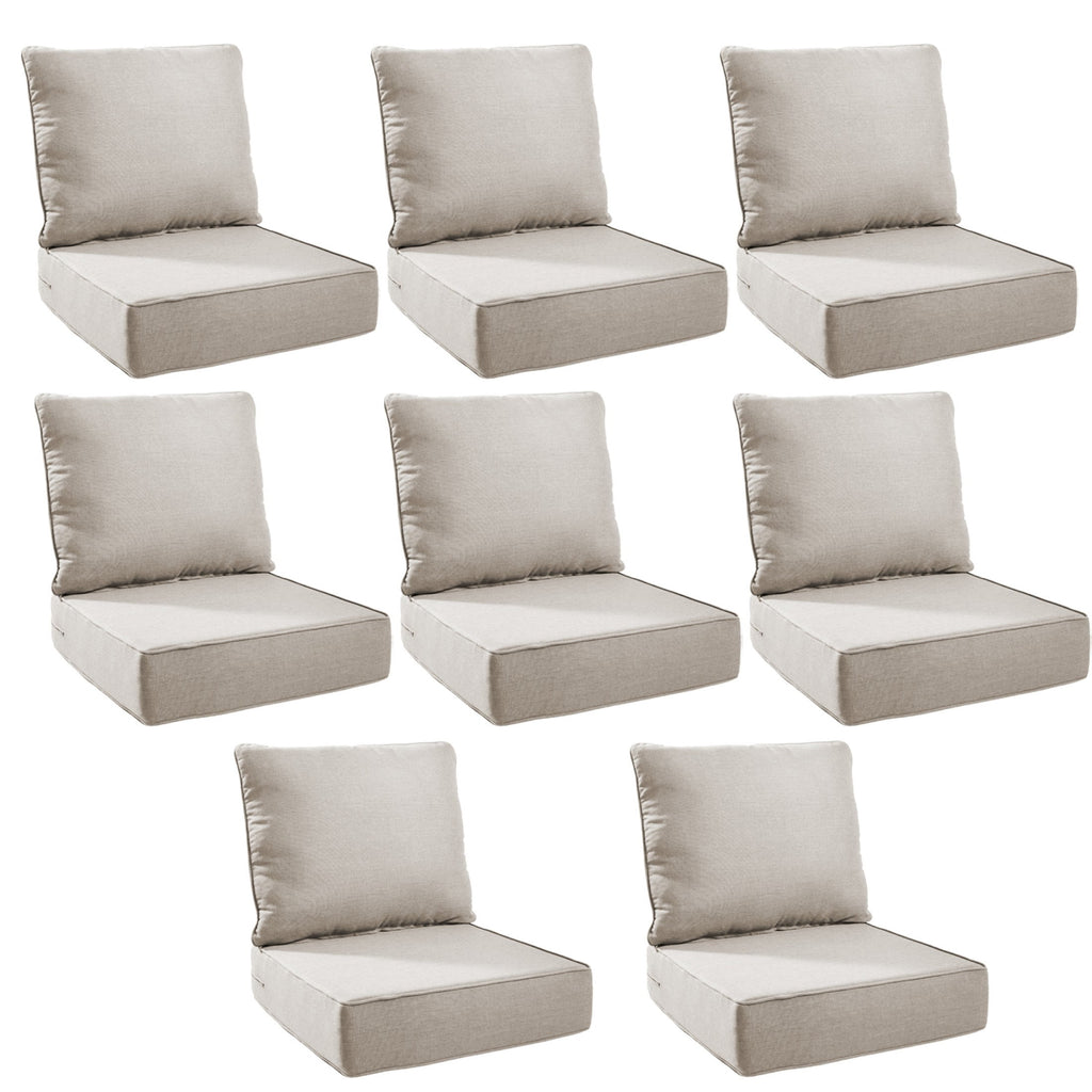 Unnifurnzi Outdoor Chair Cushions-24 x 24 x 6 Inch Patio Furniture Cushions with Water Resistant & Removable Cover Patio Cushions for Outdoor Furniture Chair Sofa Couch
