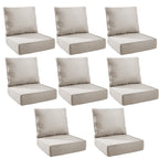 Unnifurnzi Outdoor Chair Cushions-24 x 24 x 6 Inch Patio Furniture Cushions with Water Resistant & Removable Cover Patio Cushions for Outdoor Furniture Chair Sofa Couch