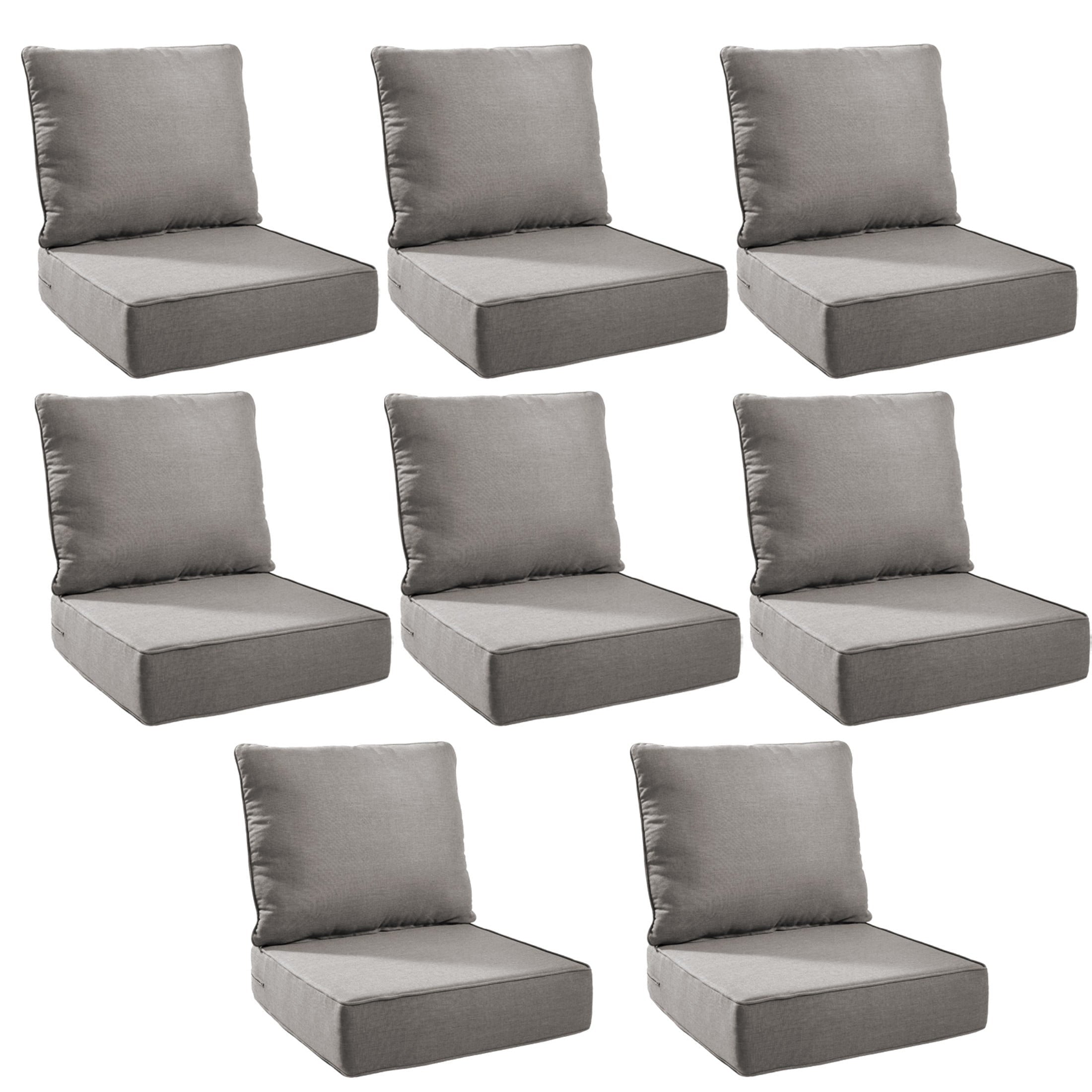 Unnifurnzi Outdoor Chair Cushions-24 x 24 x 6 Inch Patio Furniture Cushions with Water Resistant & Removable Cover Patio Cushions for Outdoor Furniture Chair Sofa Couch