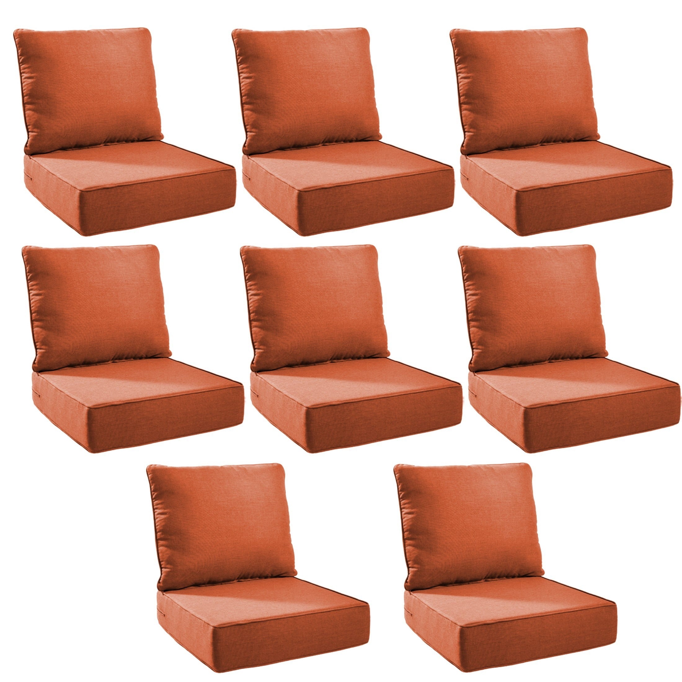 Unnifurnzi Outdoor Chair Cushions-24 x 24 x 6 Inch Patio Furniture Cushions with Water Resistant & Removable Cover Patio Cushions for Outdoor Furniture Chair Sofa Couch
