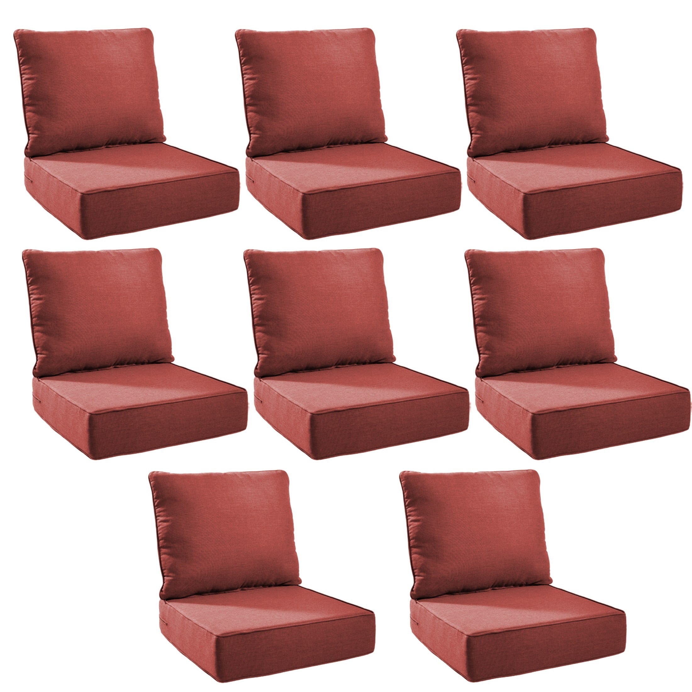 Unnifurnzi Outdoor Chair Cushions-24 x 24 x 6 Inch Patio Furniture Cushions with Water Resistant & Removable Cover Patio Cushions for Outdoor Furniture Chair Sofa Couch