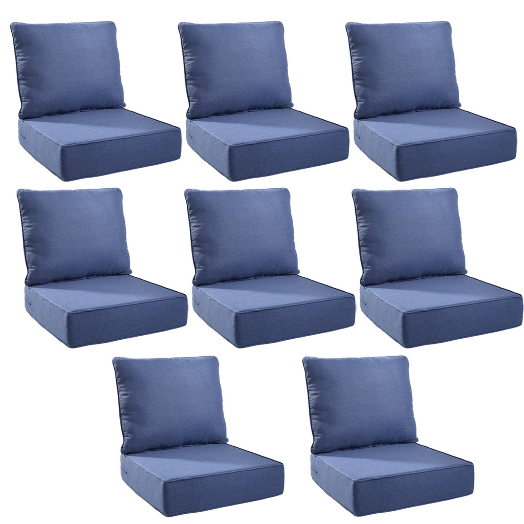 Unnifurnzi Outdoor Chair Cushions-24 x 24 x 6 Inch Patio Furniture Cushions with Water Resistant & Removable Cover Patio Cushions for Outdoor Furniture Chair Sofa Couch