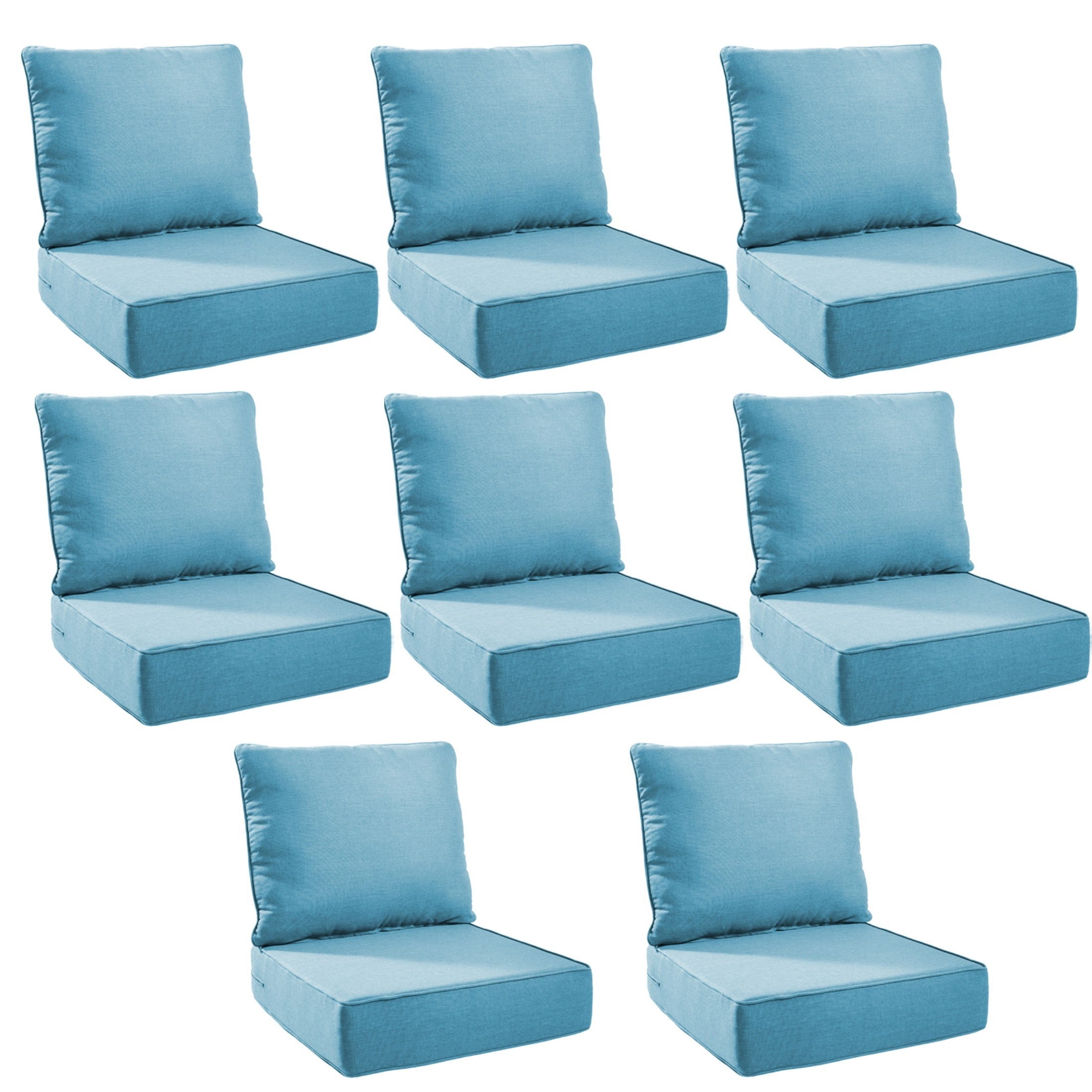 Unnifurnzi Outdoor Chair Cushions-24 x 24 x 6 Inch Patio Furniture Cushions with Water Resistant & Removable Cover Patio Cushions for Outdoor Furniture Chair Sofa Couch