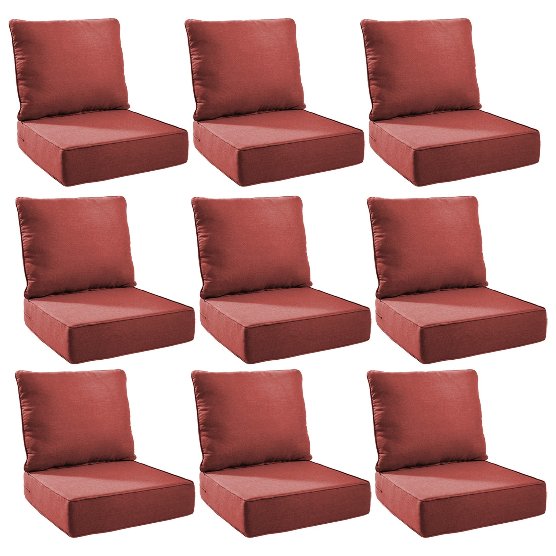 Unnifurnzi Outdoor Chair Cushions-24 x 24 x 6 Inch Patio Furniture Cushions with Water Resistant & Removable Cover Patio Cushions for Outdoor Furniture Chair Sofa Couch