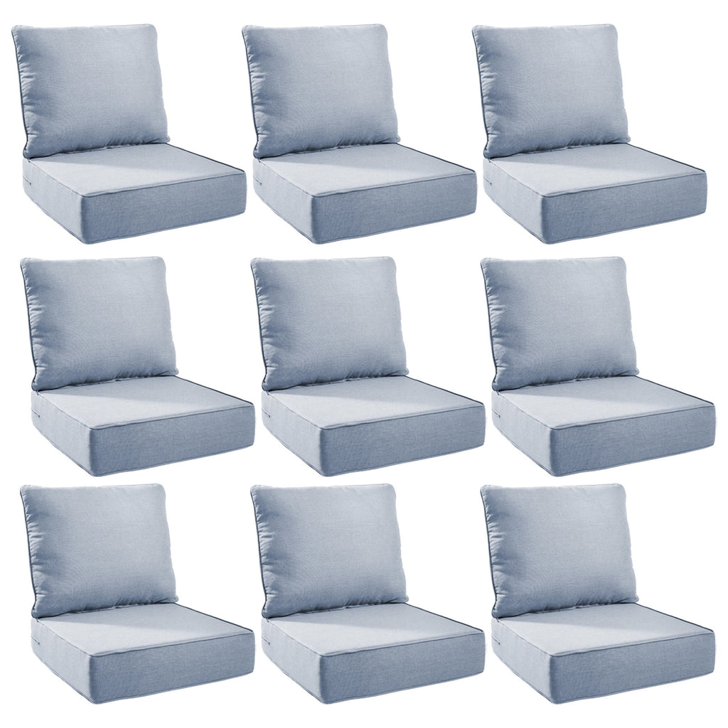Unnifurnzi Outdoor Chair Cushions-24 x 24 x 6 Inch Patio Furniture Cushions with Water Resistant & Removable Cover Patio Cushions for Outdoor Furniture Chair Sofa Couch