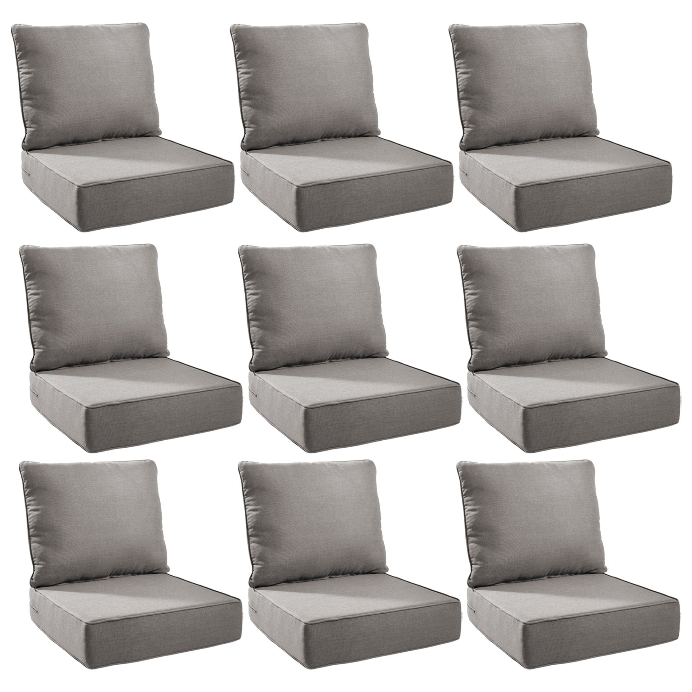 Unnifurnzi Outdoor Chair Cushions-24 x 24 x 6 Inch Patio Furniture Cushions with Water Resistant & Removable Cover Patio Cushions for Outdoor Furniture Chair Sofa Couch