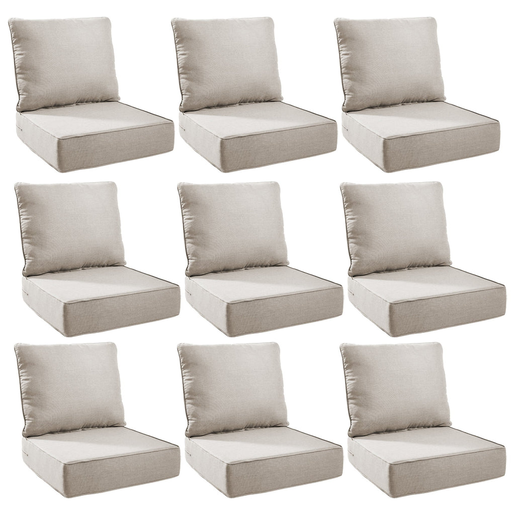 Unnifurnzi Outdoor Chair Cushions-24 x 24 x 6 Inch Patio Furniture Cushions with Water Resistant & Removable Cover Patio Cushions for Outdoor Furniture Chair Sofa Couch