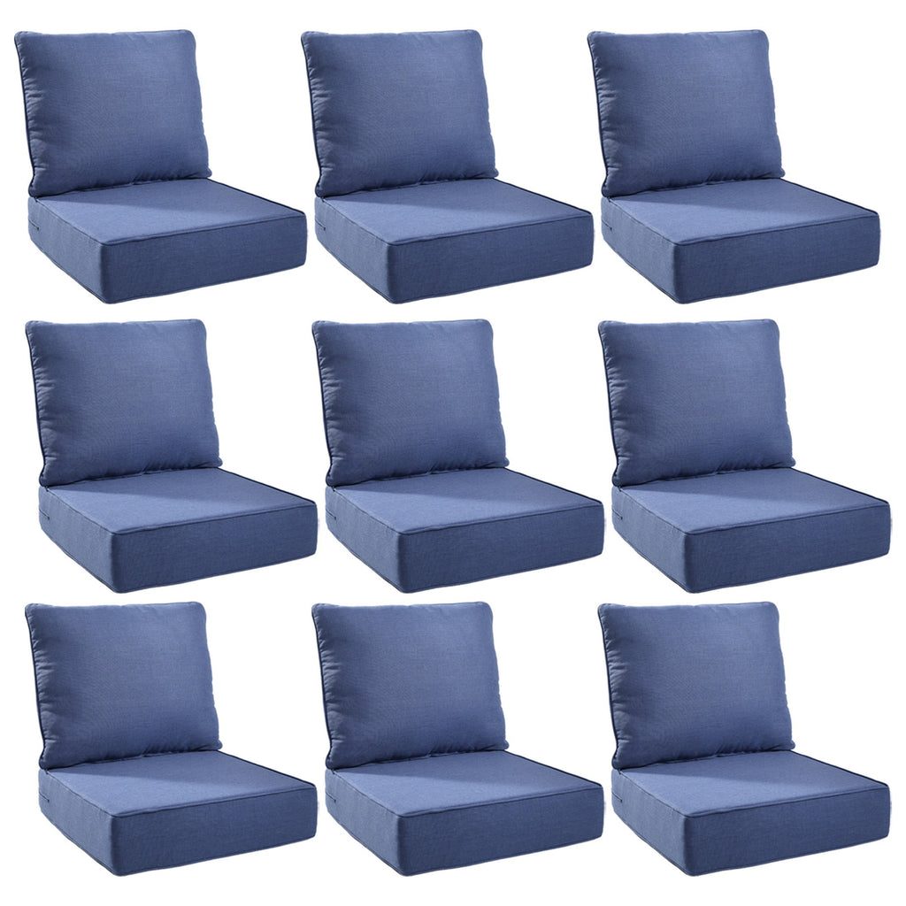 Unnifurnzi Outdoor Chair Cushions-24 x 24 x 6 Inch Patio Furniture Cushions with Water Resistant & Removable Cover Patio Cushions for Outdoor Furniture Chair Sofa Couch